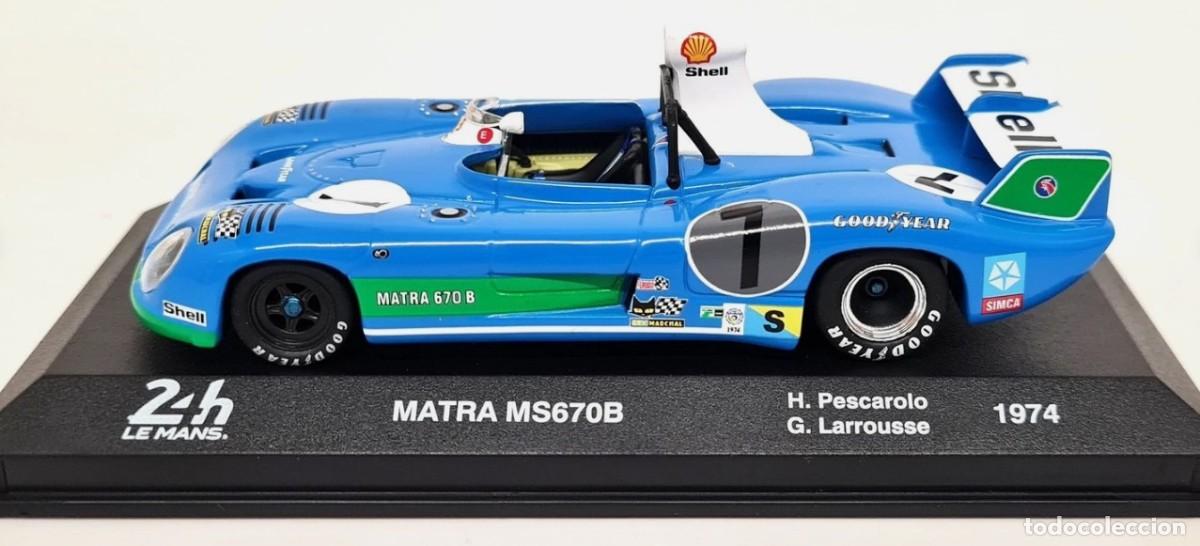 Coches a escala: Coche MATRA MS670B 24 Horas Le Mans 1974 #7 Pescarolo Larrousse 1:43 die-cast metal car 1/43