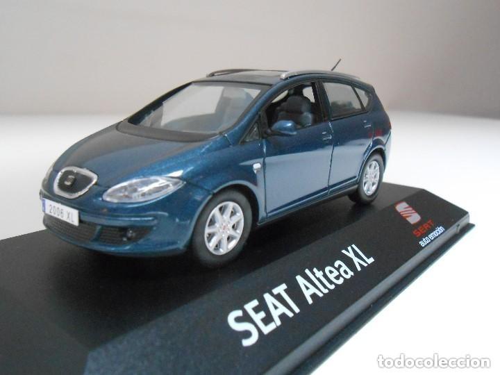 Coches a escala: Coche SEAT ALTEA XL Azul Auto Emocion die-cast metal car escala 1:43 autoemoci&oacute;n 2006 1/43