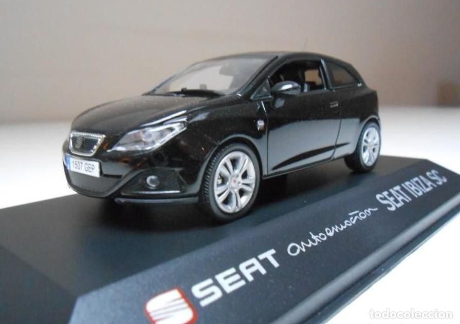 Coches a escala: Coche SEAT Ibiza SC 3 puertas Black Negro Auto Emocion die-cast metal car 1:43 autoemoci&oacute;n 1/43