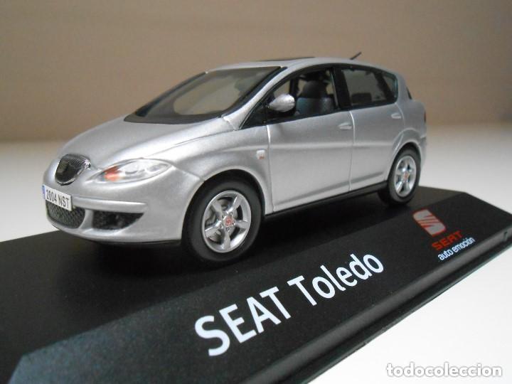 Coches a escala: Coche SEAT Toledo Stilance 2004 Grey Gris Auto Emoci&oacute;n die-cast metal car 1:43 autoemoci&oacute;n 1/43
