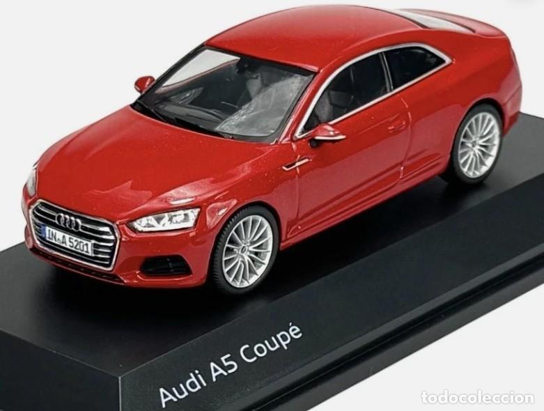 Coches a escala: Coche AUDI A5 Coup&eacute; Tango Red Rojo 1/43 die-cast metal car 1:43 miniature Germany coupe