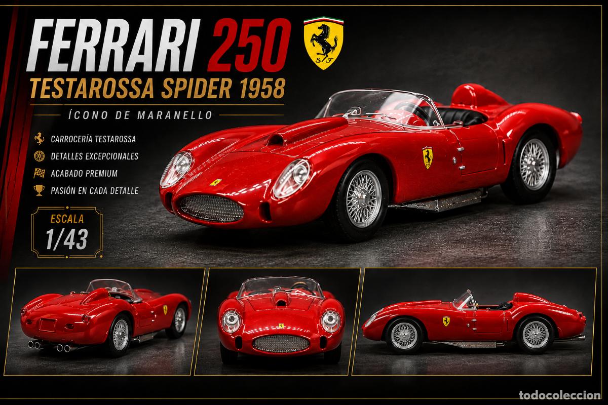 Coches a escala: Ferrari 250 Testarossa Spider 1958