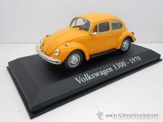 Coches a escala: 1/43 COCHE VOLKSWAGEN 1300 ESCARABAJO BEETLE 1970 RBA METAL MODEL CAR 1:43 MINIATURA
