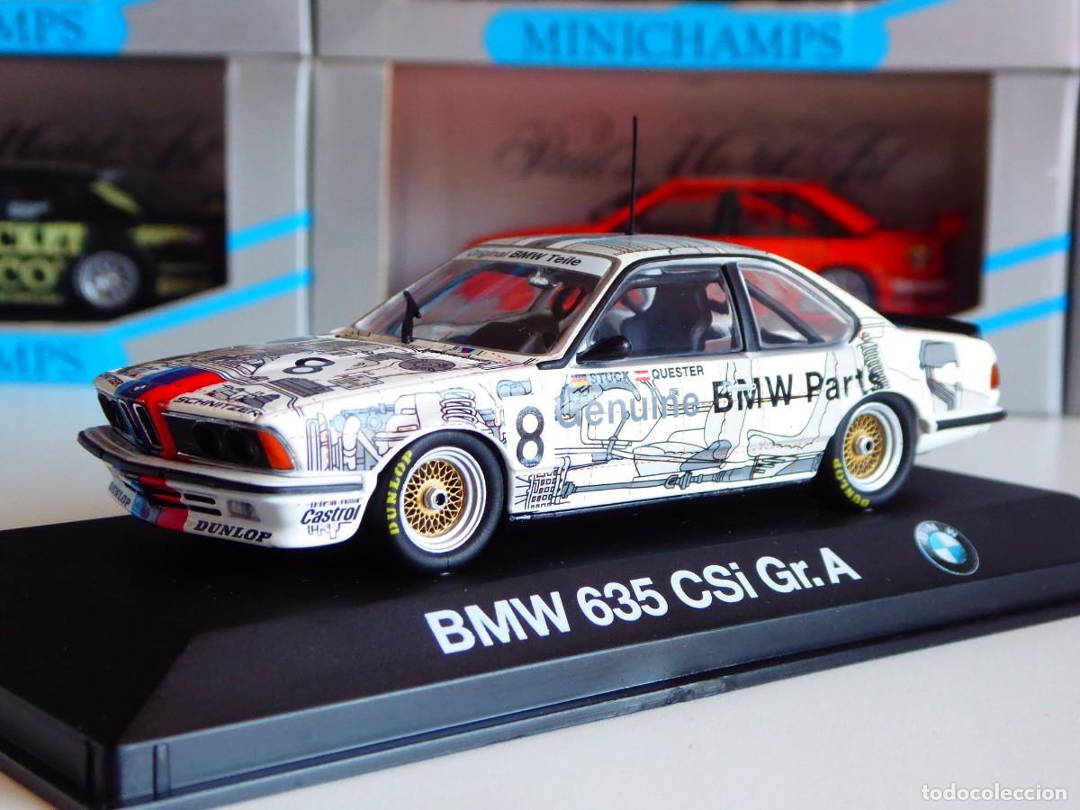Coches a escala: 1/43 Minichamps BMW 635 CSI Gr. A Schnitzer Genuine Original Parts #8 DTM Stuck Dealer Edition