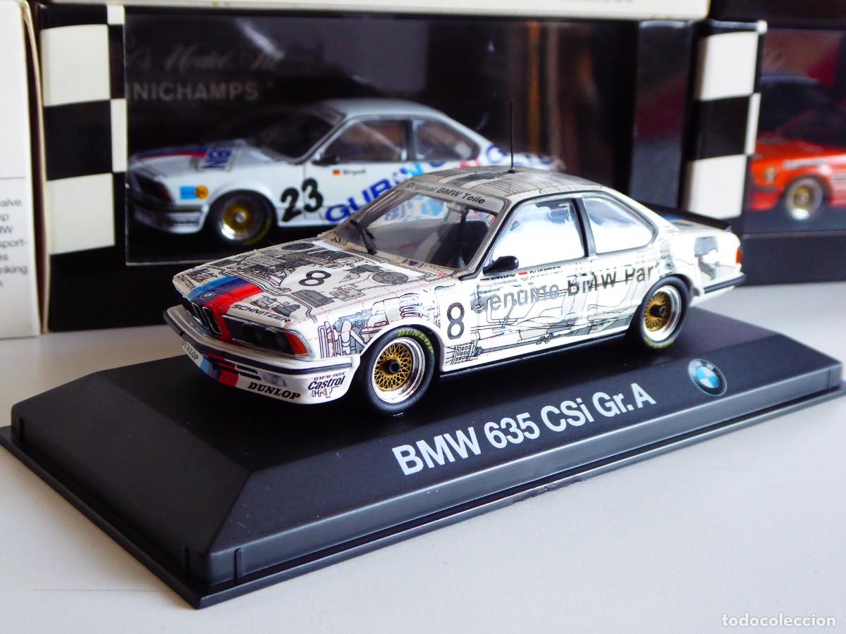 Coches a escala: 1/43 Minichamps BMW 635 CSI Gr. A Schnitzer Genuine Original Parts #8 DTM Stuck Dealer Edition