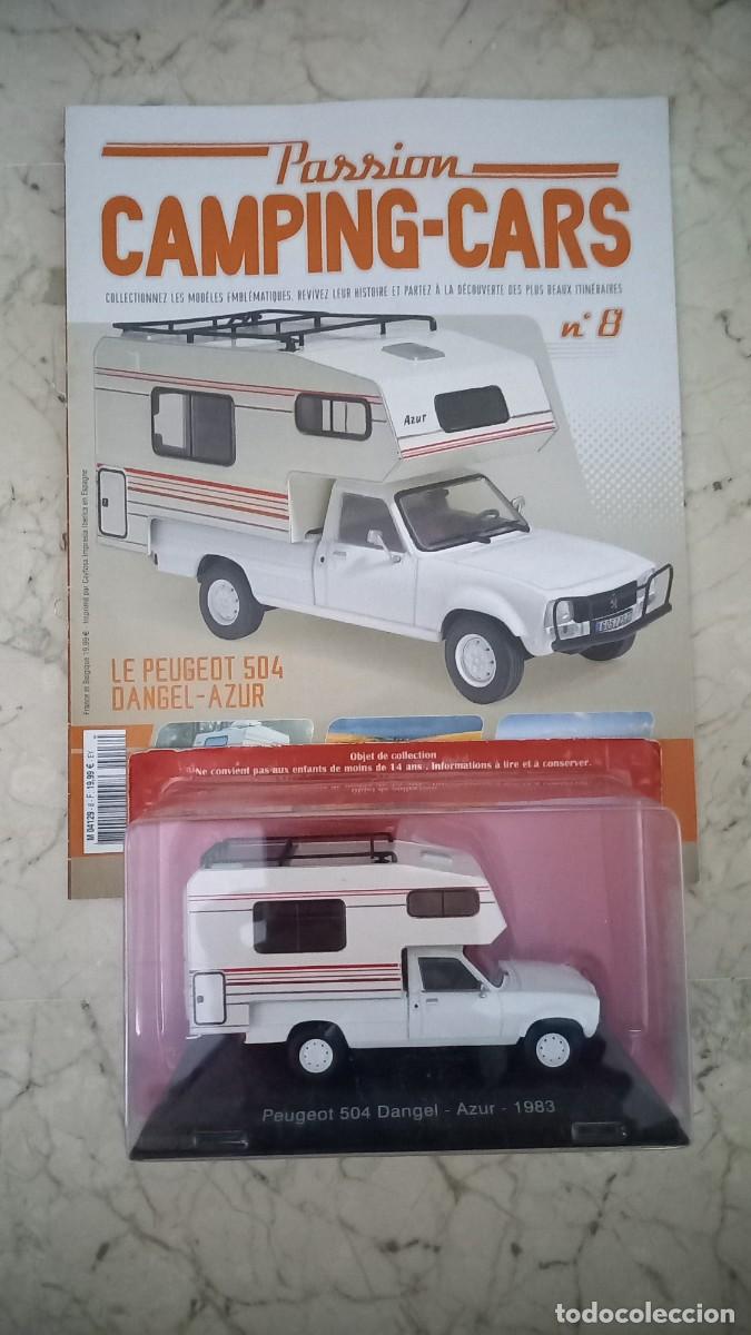 Coches a escala: Autocaravana Peugeot 504 Dangel - Azur a&ntilde;o 1983 a 1/43 de Passion Camping Cars Hachette