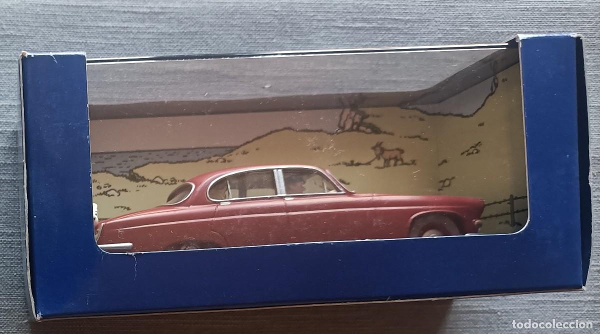 Coches a escala: Tintin Coche Atlas 40 Jaguar de la Isla negra Ed. francesa