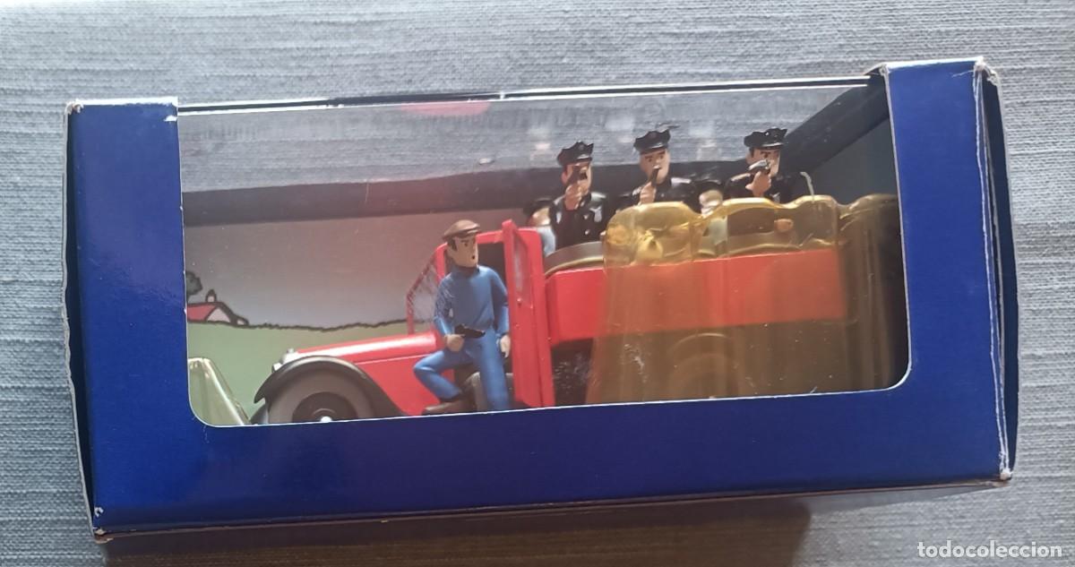 Coches a escala: Tintin Coche Atlas 41 Cami&oacute;n policia en Am&eacute;rica Ed. francesa