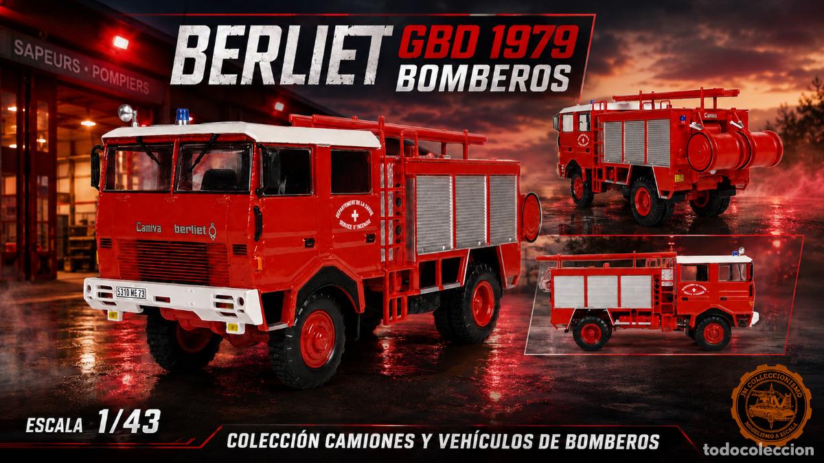 Coches a escala: Berliet GBD 1979 Bomberos