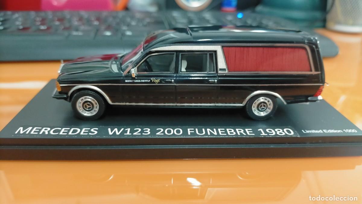 Coches a escala: MERCEDES BENZ W 123 (240-D), F&Uacute;NEBRE; A&Ntilde;O 1980