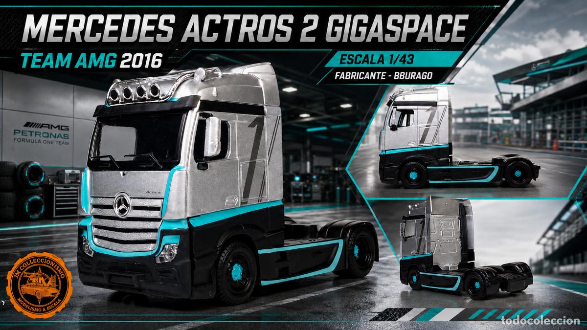 Coches a escala: Mercedes Actros 2 Gigaspace 2016 Team AMG
