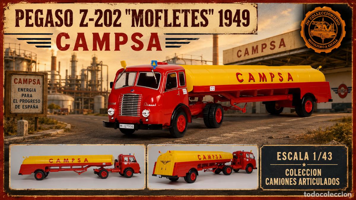 Voitures &agrave; l'&eacute;chelle: Pegaso Z-202 Mofletes 1949 Campsa