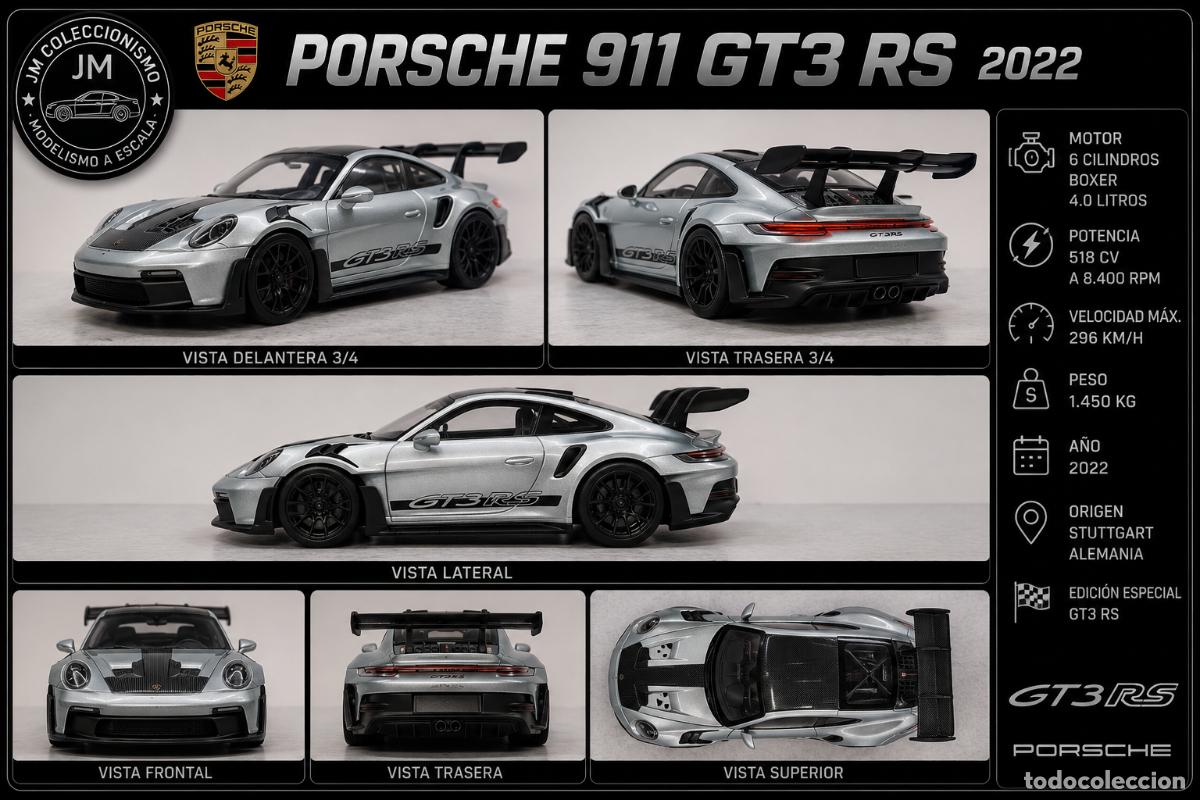 Auto in scala: Porsche 911 992 GT3 RS 2022 Silver