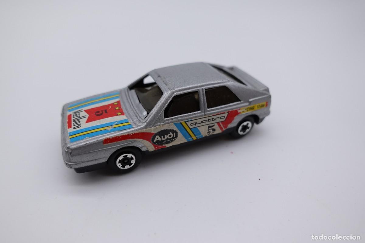 Carros em escala: COCHE DE JUGUETE AUDI QUATTRO RALLY MARLBORO MIRA MINIATURA MET&Aacute;LICA VINTAGE