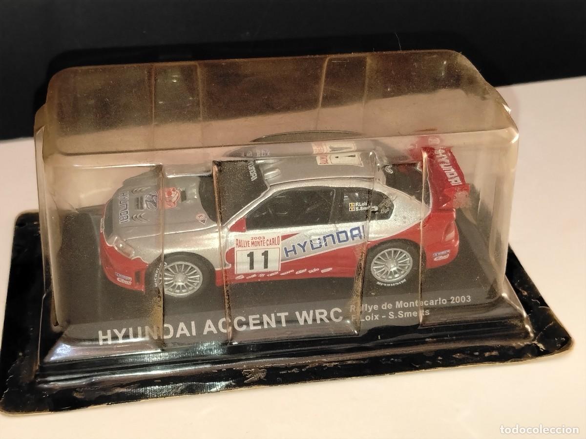 Carros em escala: COCHE HYUNDAI ACCENT WRC - RALLYE DE MONTECARLO 2003 (F.LOIX-S.SMETTS) 1:43