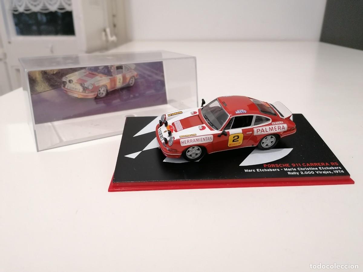Carros em escala: Altaya 1/43 Porsche 911 Carrera RS Rally 2000 Virajes 1974 Etchebers Nuevo