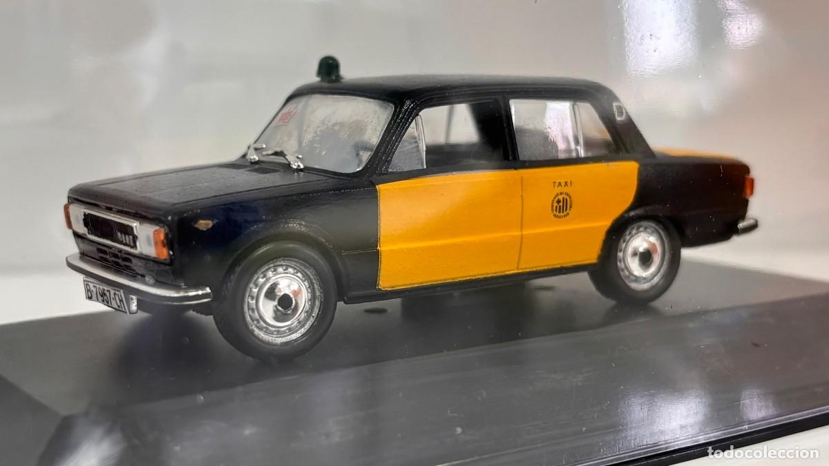 Coches a escala: 1/43 Seat 124 D Taxi de Barcelona (1977) ARTESANAL -HANDMADE