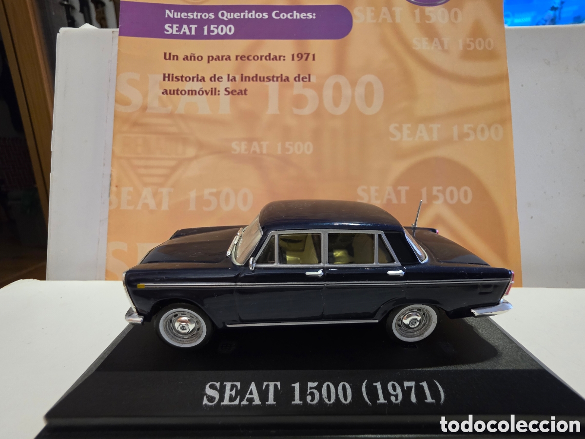 Coches a escala: Seat 1500 1971 a escala + fasciculo 1/43