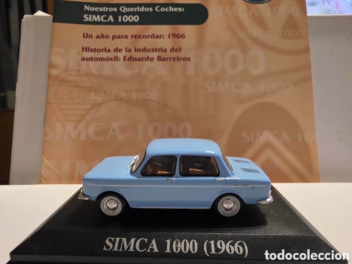 Coches a escala: Simca 1000 1966 + fasciculo escala 1/43