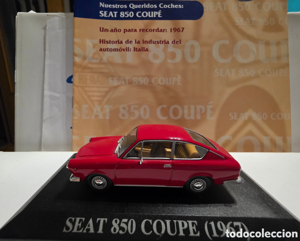Coches a escala: Seat 850 Coupe 1967 + fasciculo escala 1/43
