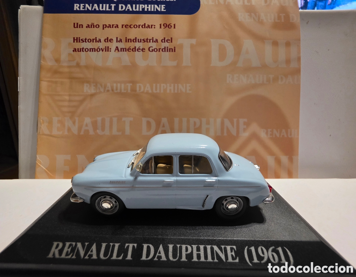 Coches a escala: Renault Dauphine 1961 + fasciculo escala 1/43