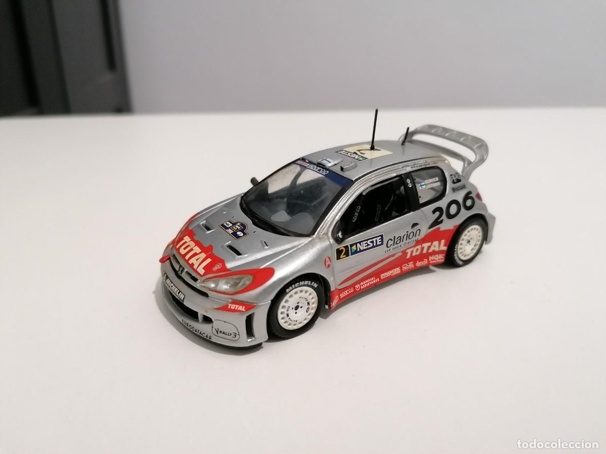 Carros em escala: Altaya 1/43 Peugeot 206 WRC Gronholm Rautiainen Rally Finlandia 2002 Buen Estado