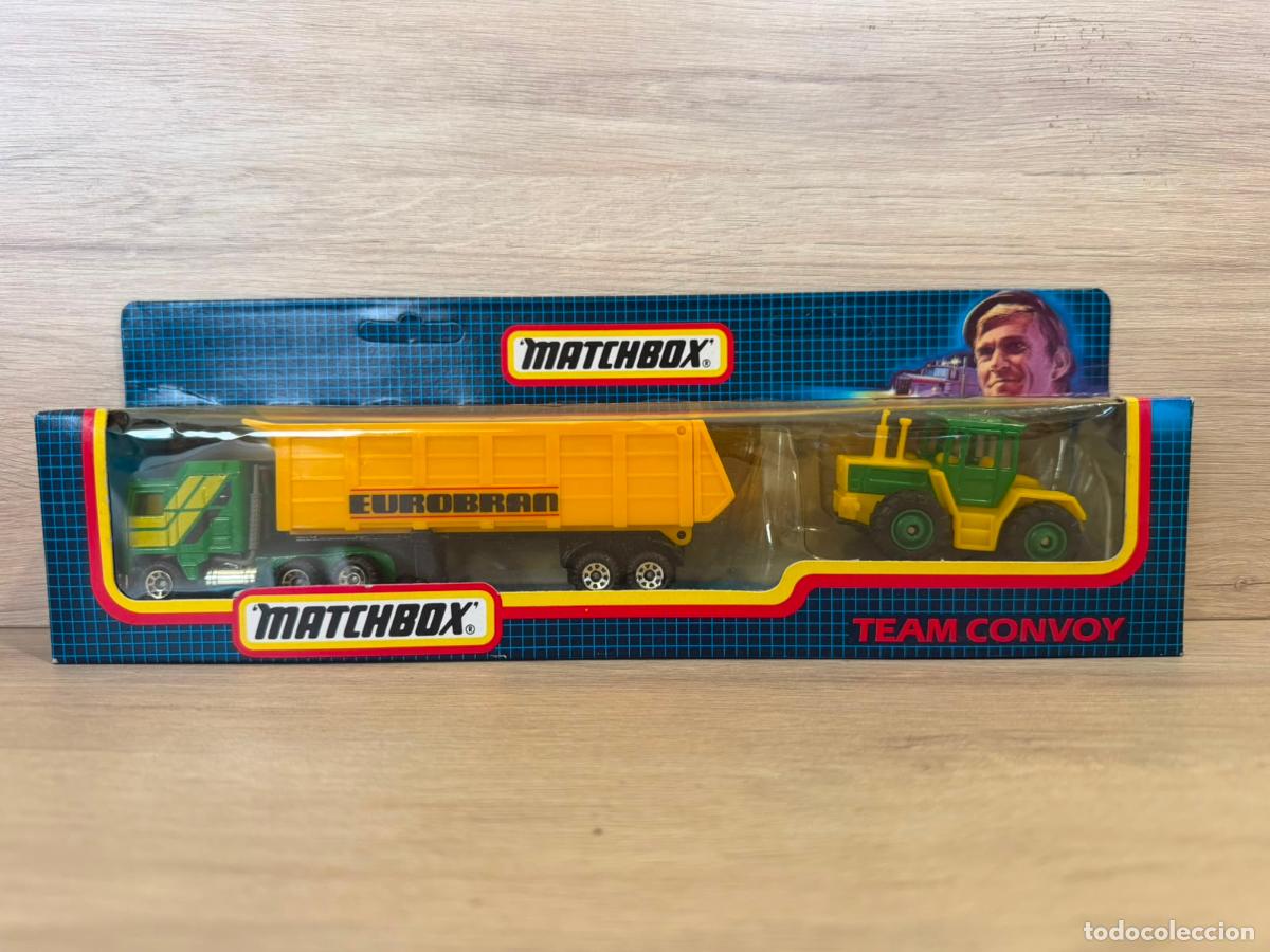 Coches a escala: MATCHBOX TEAM CONVOY TC 17 FARM SET EUROBRAN - con caja