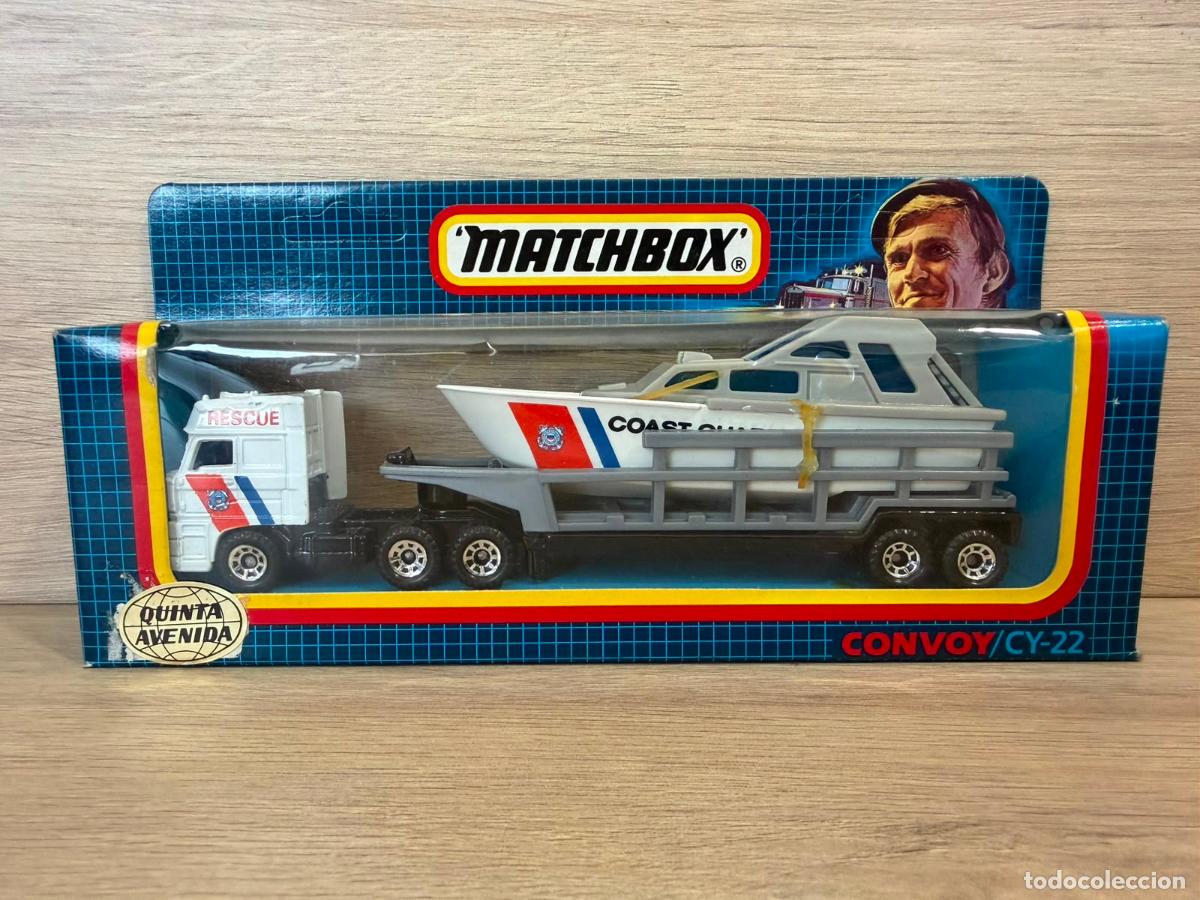 Coches a escala: MATCHBOX CONVOY/ CY-22 DAFF POWERLAUNCH TRANSPORTER - con caja