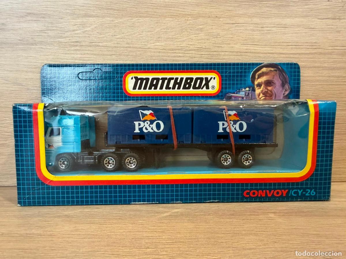 Coches a escala: MATCHBOX CONVOY / CY-26 DAF DOUBLE CONTAINER TRUCK P&O - con caja