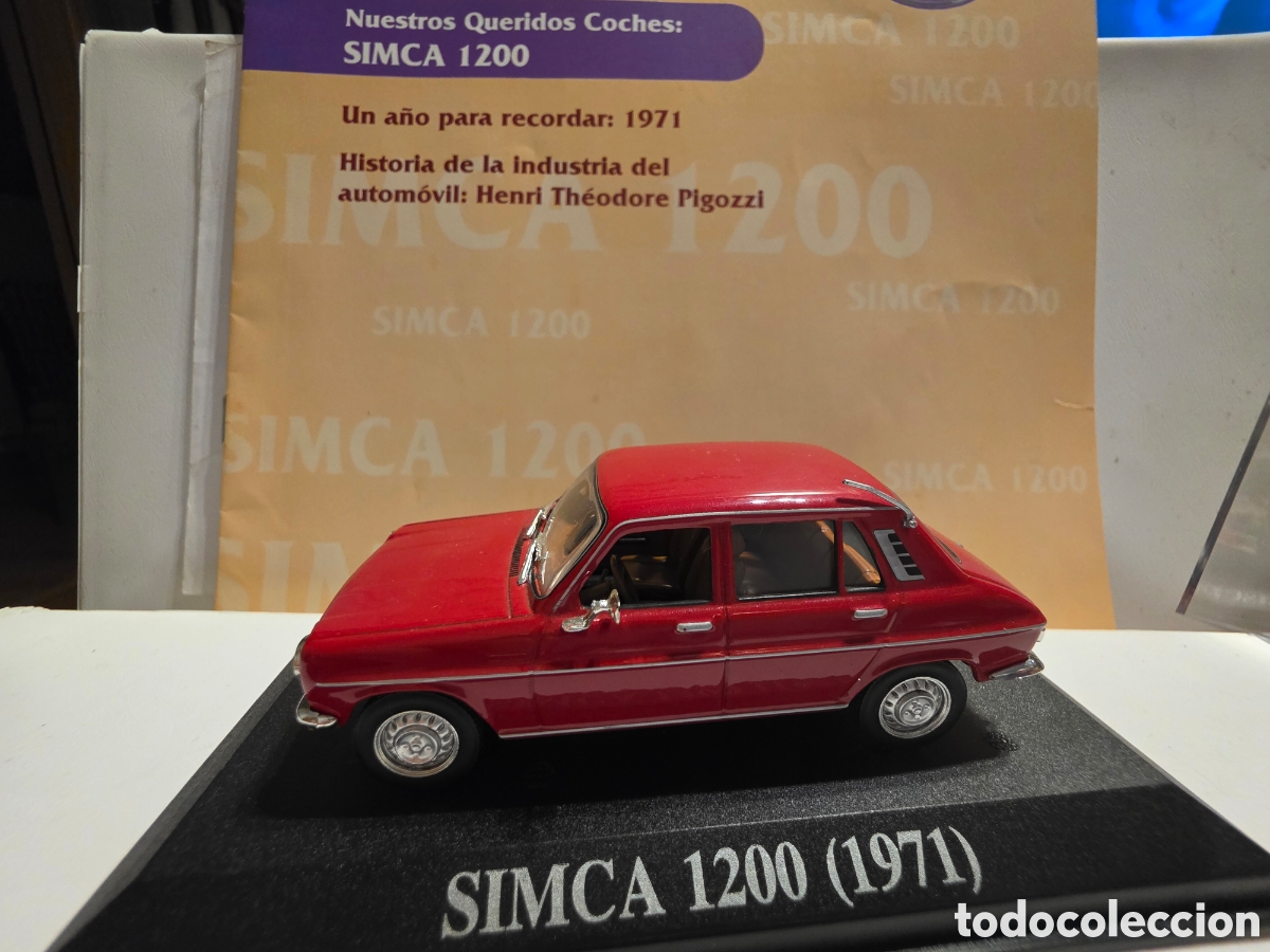 Coches a escala: Simca 1200 1971 + fasciculo escala 1/44