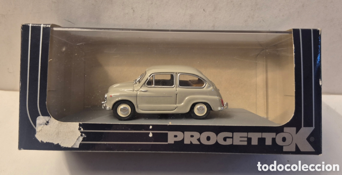 Model Cars: PROGETTOK AUTOMODELLI PK 150S- SEAT 600 D BERLINA STRADALE 1960, 1/43 NUEVO