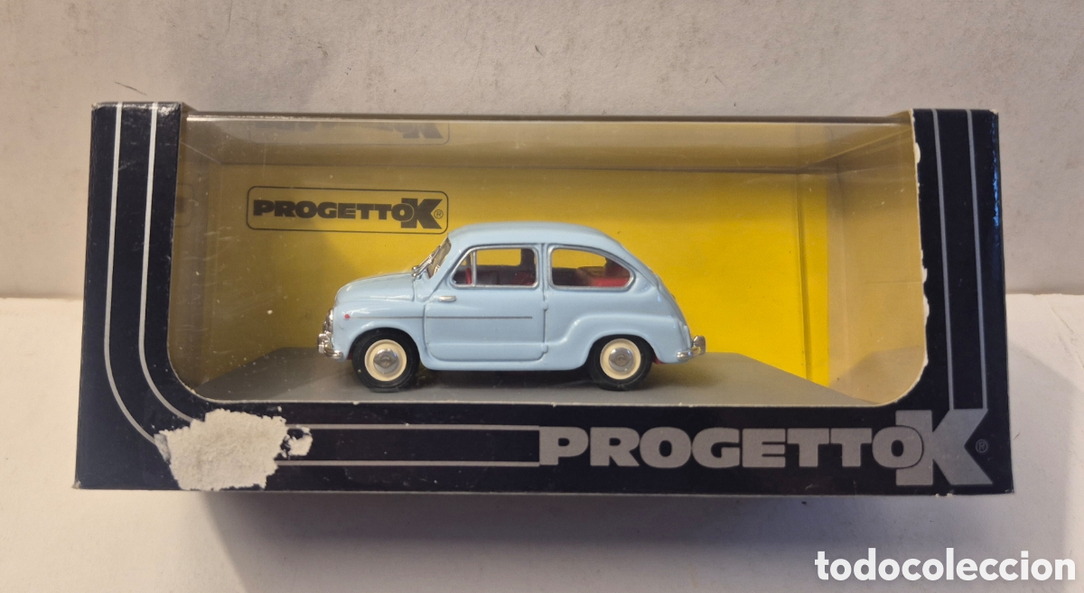 Model Cars: PROGETTOK AUTOMODELLI PK 150S- SEAT 600 D BERLINA STRADALE 1960, 1/43 NUEVO