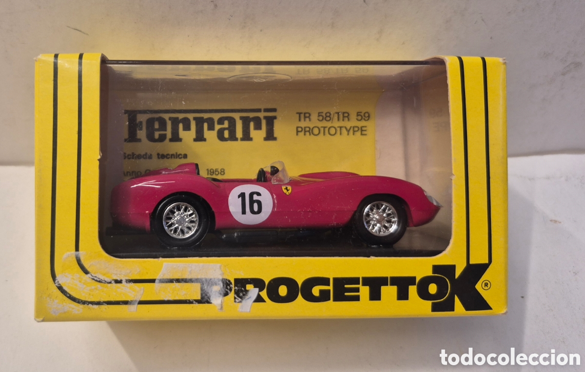 Model Cars: PROGETTOK AUTOMODELLI PK 053- FERRARI 250 TR 1958 PROTOTIPO LE MANS 1958, 1/43 NUEVO
