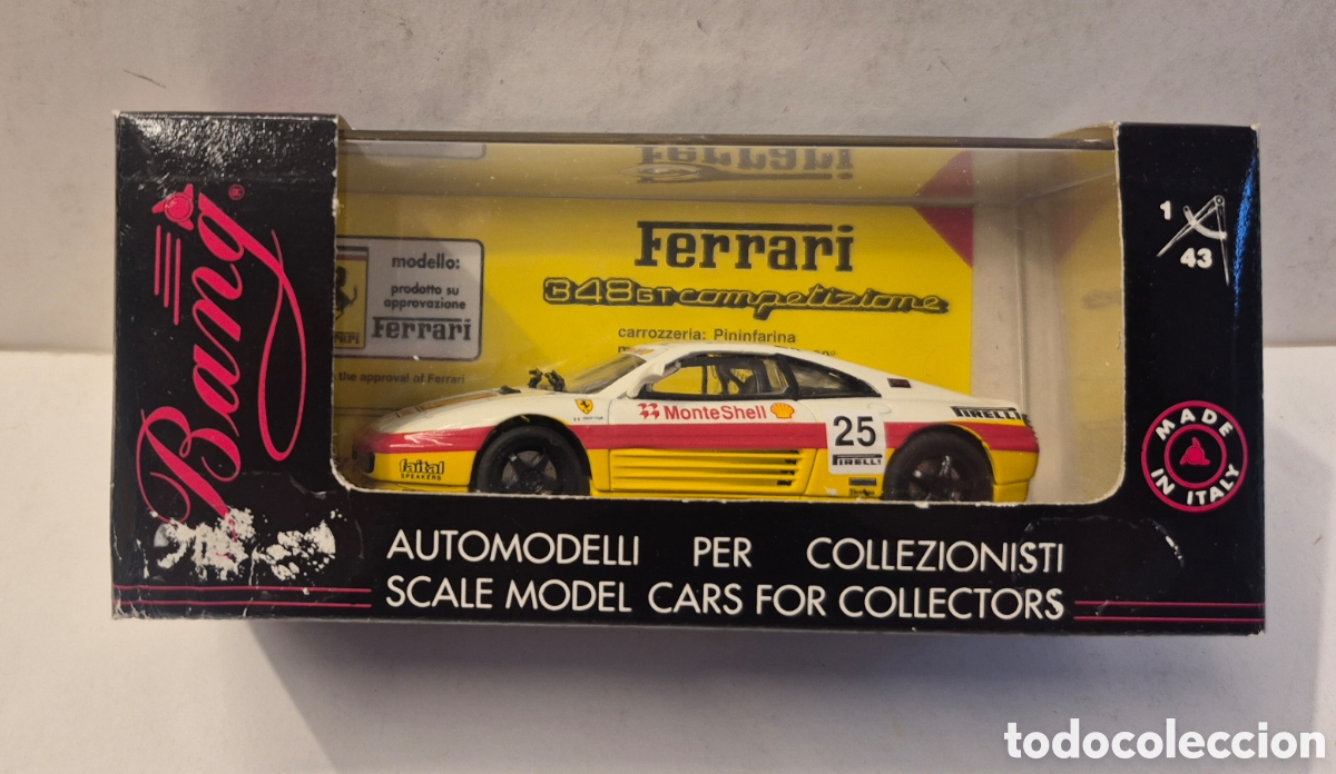 Model Cars: BANG 8018- FERRARI 348 SUPERCAR GT 93 OSCAR LARRAURI, 1/43 NUEVO