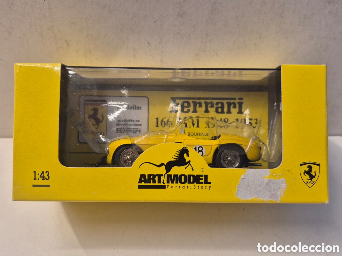 Model Cars: ARTMODEL FERRARI STORY ART012- FERRARI 166 MM S12 ORE DI PARIGI ROOSDORP/PILETTE, 1/43 NUEVO
