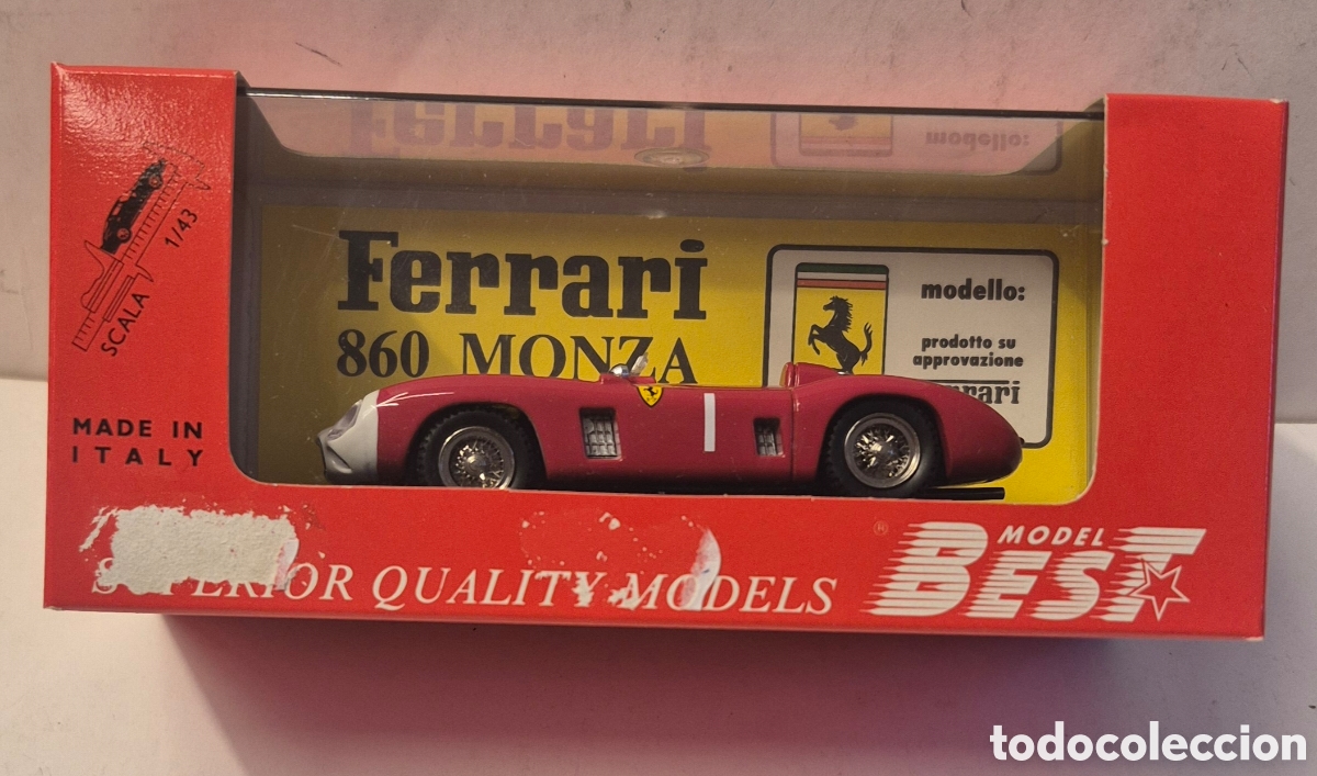 Voitures &agrave; l'&eacute;chelle: MODEL BEST 9090- FERRARI 860 MONZA NURBURGRING 1956 FANGIO-CASTELLOTTI, 1/43 NUEVO