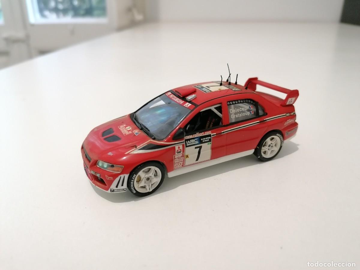 Coches a escala: Altaya 1/43 Mitsubishi Lancer EVO VII Delecour Grataloup Rally Sanremo 2002