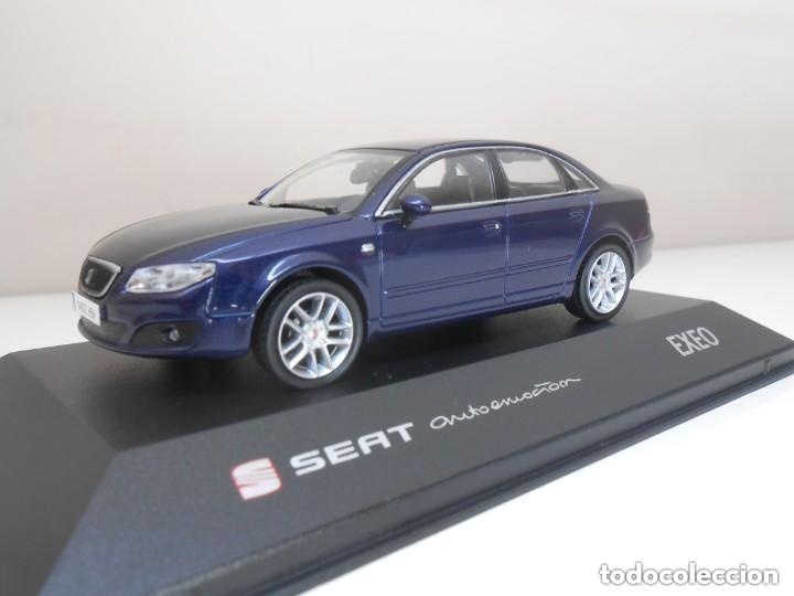 Coches a escala: 1/43 COCHE SEAT EXEO AUTOEMOCION AZUL MARINO MINIATURA CAR 1:43 MICROMUNDO