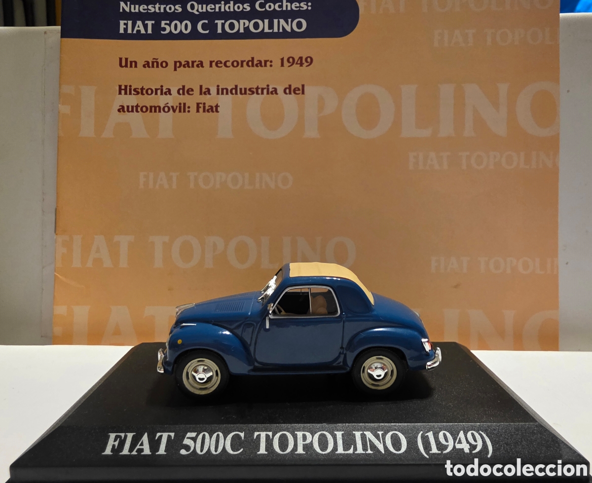 Coches a escala: Fiat 500 C Topolino + fasciculo escala 1/43