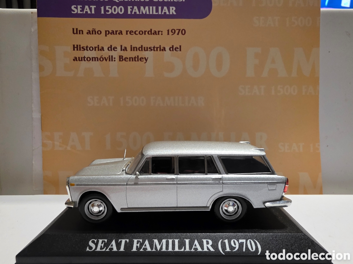 Coches a escala: Seat 1500 familiar + fasciculo escala 1/43