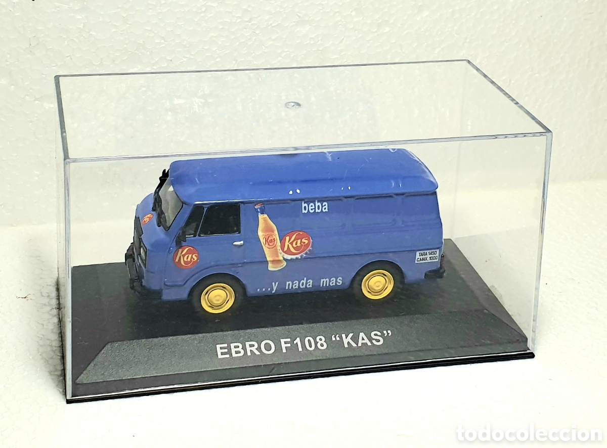 Coches a escala: EBRO F108 &rdquo;KAS&rdquo; *** COLECCION FURGONETAS DE ANTA&Ntilde;O