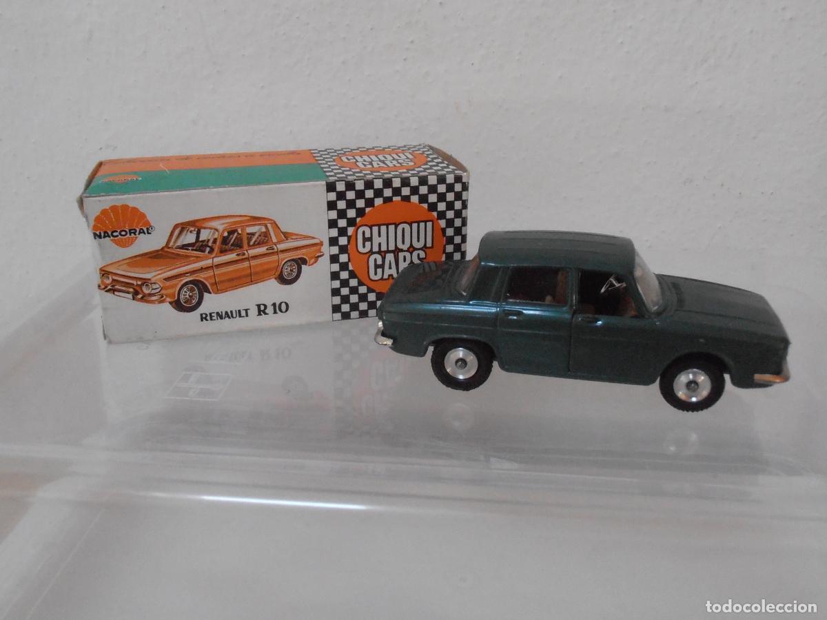 Coches a escala: COCHE CHIQUI CARS NACORAL, RENAULT R-10, REF 2015 CAJA ORIGINAL, EXCELENTE ESTADO, MADE IN SPAIN