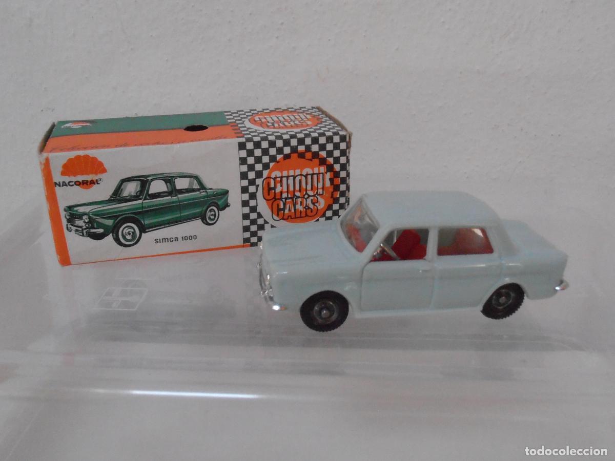 Coches a escala: COCHE CHIQUI CARS NACORAL, SIMCA 1000, REF 2001 CAJA ORIGINAL, EXCELENTE ESTADO, MADE IN SPAIN