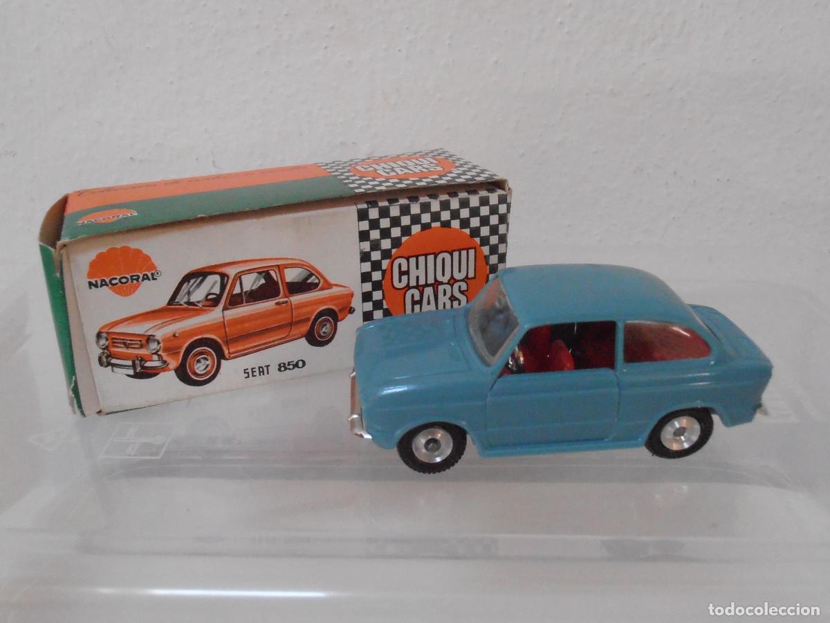 Coches a escala: COCHE CHIQUI CARS NACORAL, SEAT 850, REF 2004 CAJA ORIGINAL, EXCELENTE ESTADO, MADE IN SPAIN