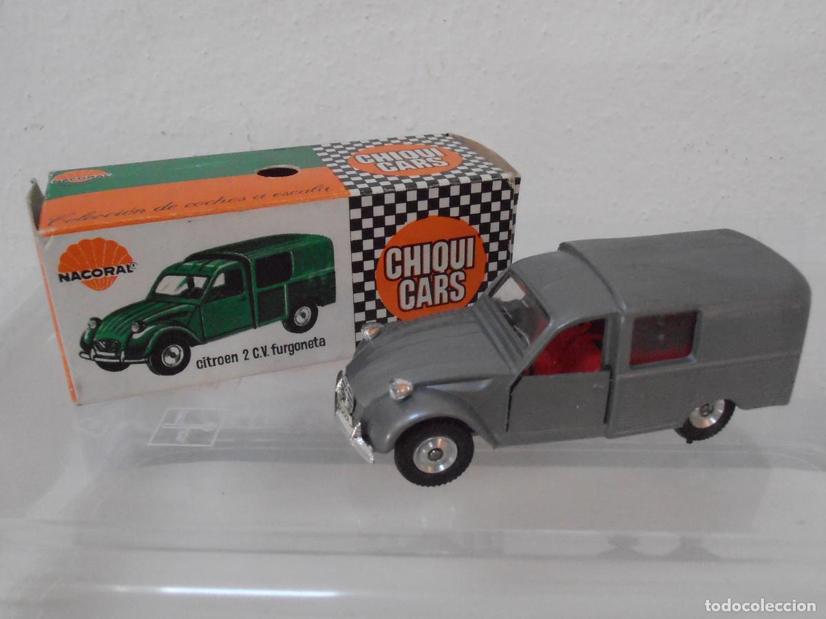 Coches a escala: COCHE CHIQUI CARS NACORAL, CITROEN 2 CV, REF 2007 CAJA ORIGINAL, EXCELENTE ESTADO, MADE IN SPAIN