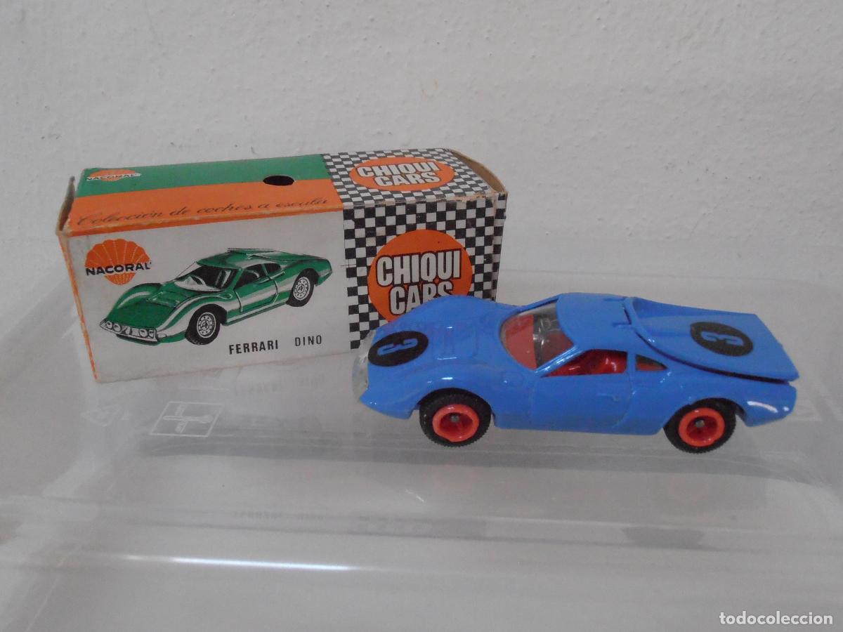 Coches a escala: COCHE CHIQUI CARS NACORAL, FERRARI DINO, REF 2021 CAJA ORIGINAL, EXCELENTE ESTADO, MADE IN SPAIN