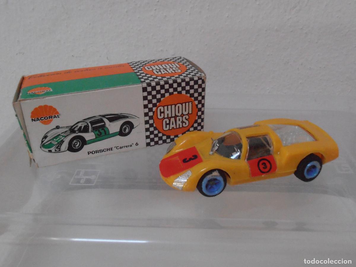 Coches a escala: COCHE CHIQUI CARS NACORAL, PORSCHE CARRERA 6 REF 2013 CAJA ORIGINAL, EXCELENTE ESTADO, MADE IN SPAIN