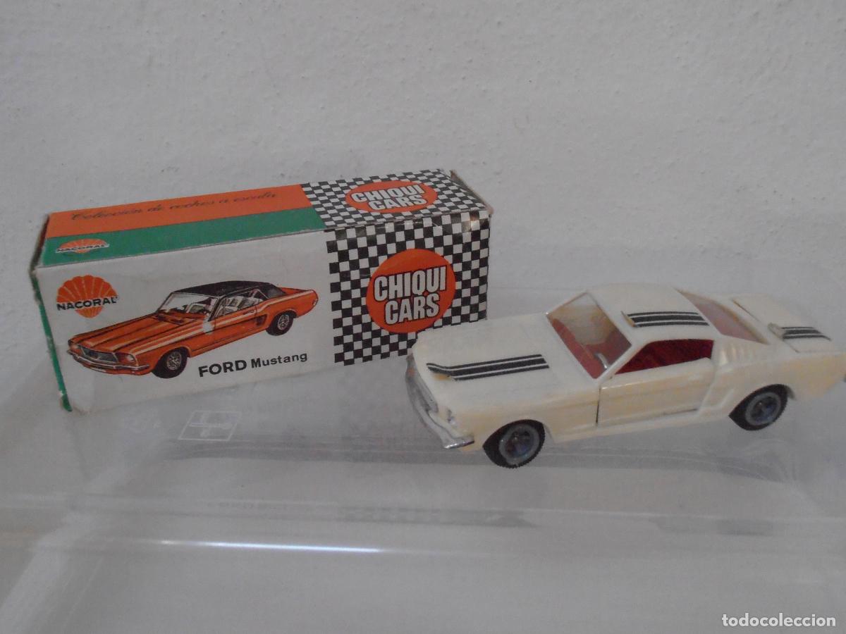 Coches a escala: COCHE CHIQUI CARS NACORAL, FORD MUSTANG REF 2019 CAJA ORIGINAL, EXCELENTE ESTADO, MADE IN SPAIN