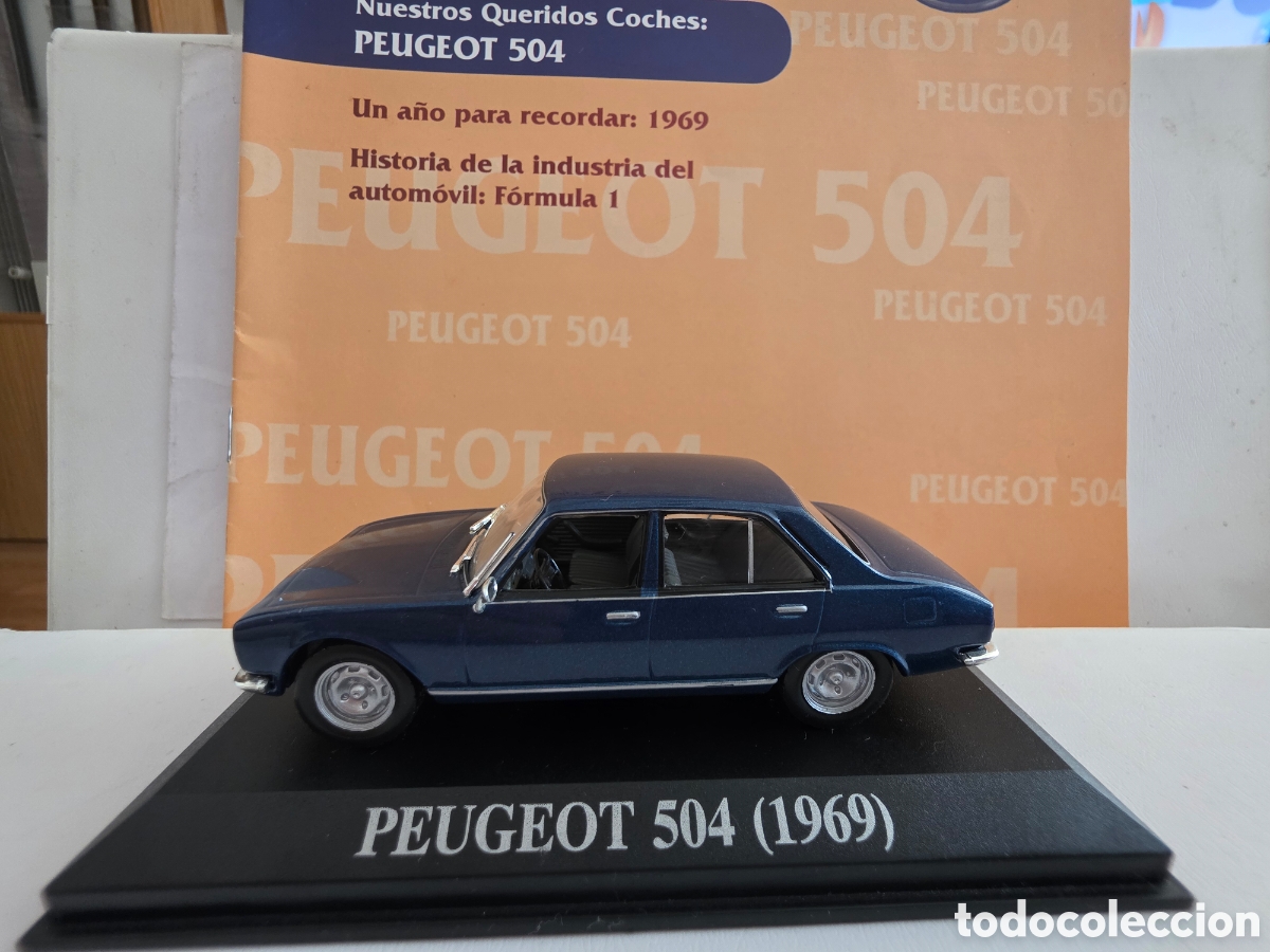 Coches a escala: Peugeot 504 1969 +fasciculo escala 1/43
