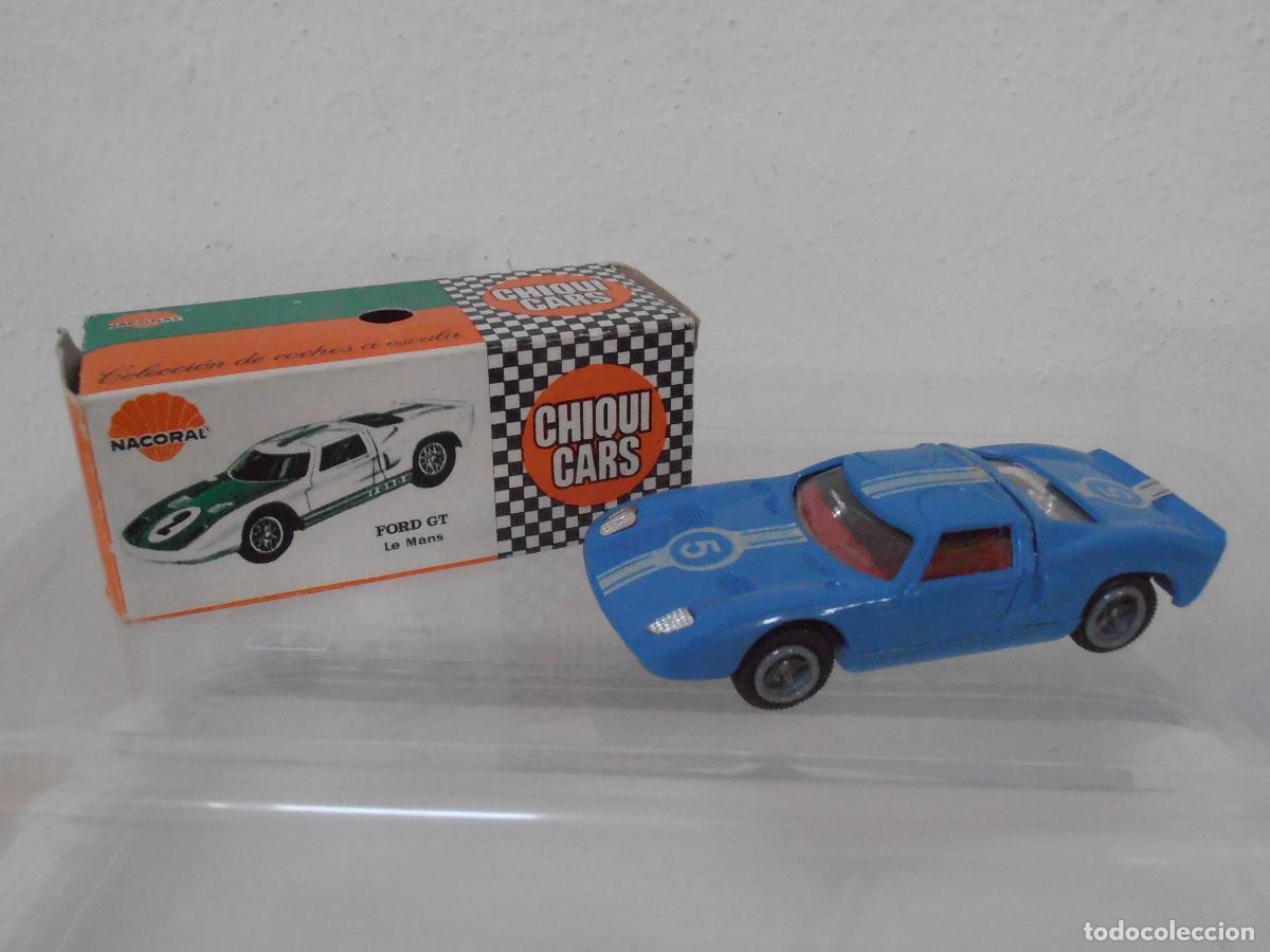 Coches a escala: COCHE CHIQUI CARS NACORAL, FORD GT LE MANS REF 2014 CAJA ORIGINAL, EXCELENTE ESTADO, MADE IN SPAIN